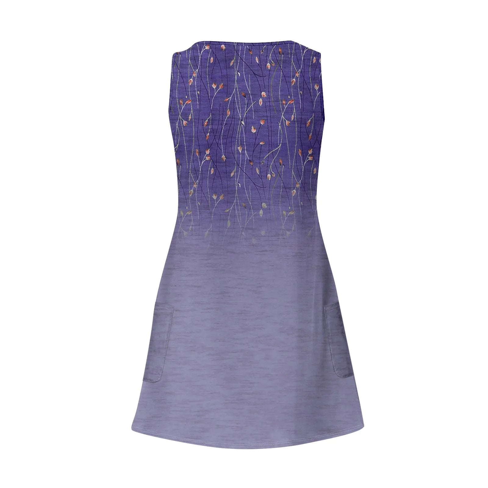 Dresses For Women 2024 Fashion Women'S Casual Print Summer Bohemian Beach Dress With Pockets V Neck Tank Dress Formal Dresses