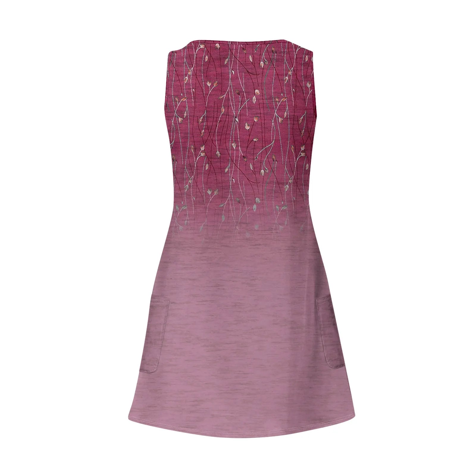 Dresses For Women 2024 Fashion Women'S Casual Print Summer Bohemian Beach Dress With Pockets V Neck Tank Dress Formal Dresses